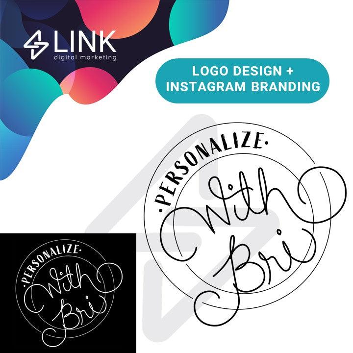 
                Logo design and Instagram branding for Personalize with Bri
              