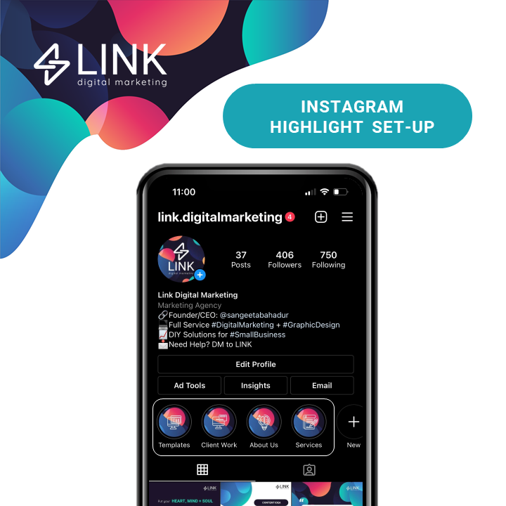 Instagram Highlight Set-up